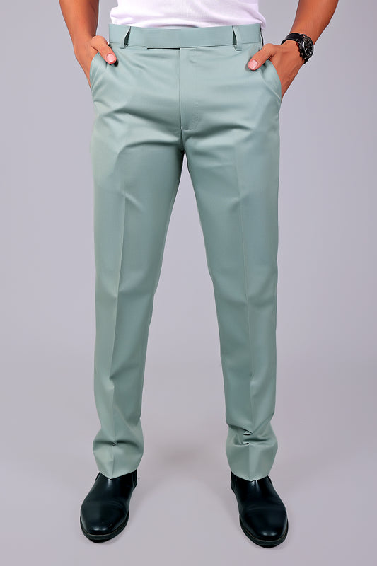 Bluebird Tailored Fit Pistachio Green Trouser