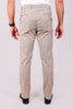 BLUEBIRD MEN'S LIGHT BROWN LYCRA LINEN FORMAL TROUSER