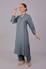 Bluesaanchi Women's Grey Kurti With Trouser Pajama Set