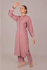 Bluesaanchi Women's Rosewater Kurti With Trouser Pajama Set