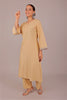 Bluesaanchi Women's Beige Kurti Pajama Set