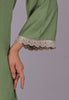 Bluesaanchi Women's Light Green Kurti Pajama Set