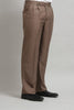 Premium Classic Taupe Pleated Trouser