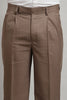 Premium Classic Taupe Pleated Trouser
