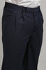 Midnight Blue Classic Pleated Trouser