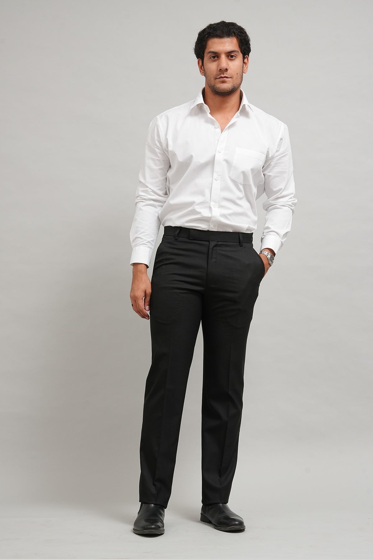 Bluebird Men's Black Lycra Trouser