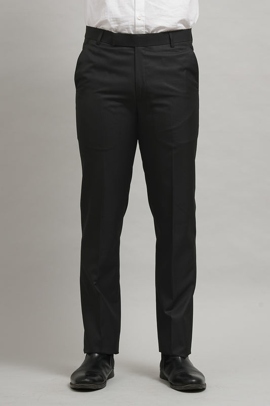 Bluebird Men's Black Decor Lycra Trouser