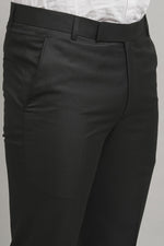 Bluebird Men's Black Decor Lycra Trouser