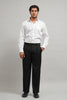 Onyx Black Classic Pleated Formal Trouser