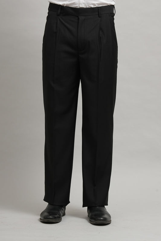 Premium Black Pleated Trousers