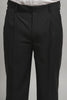 Onyx Black Classic Pleated Formal Trouser