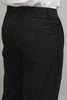 Onyx Black Classic Pleated Formal Trouser