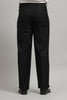 Onyx Black Classic Pleated Formal Trouser