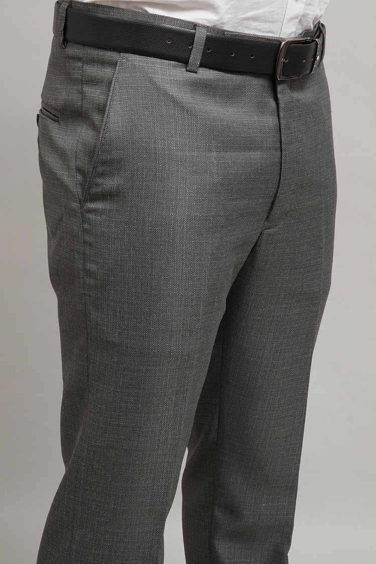 Bluebird Men's Charcoal Dark Grey Jute Trouser