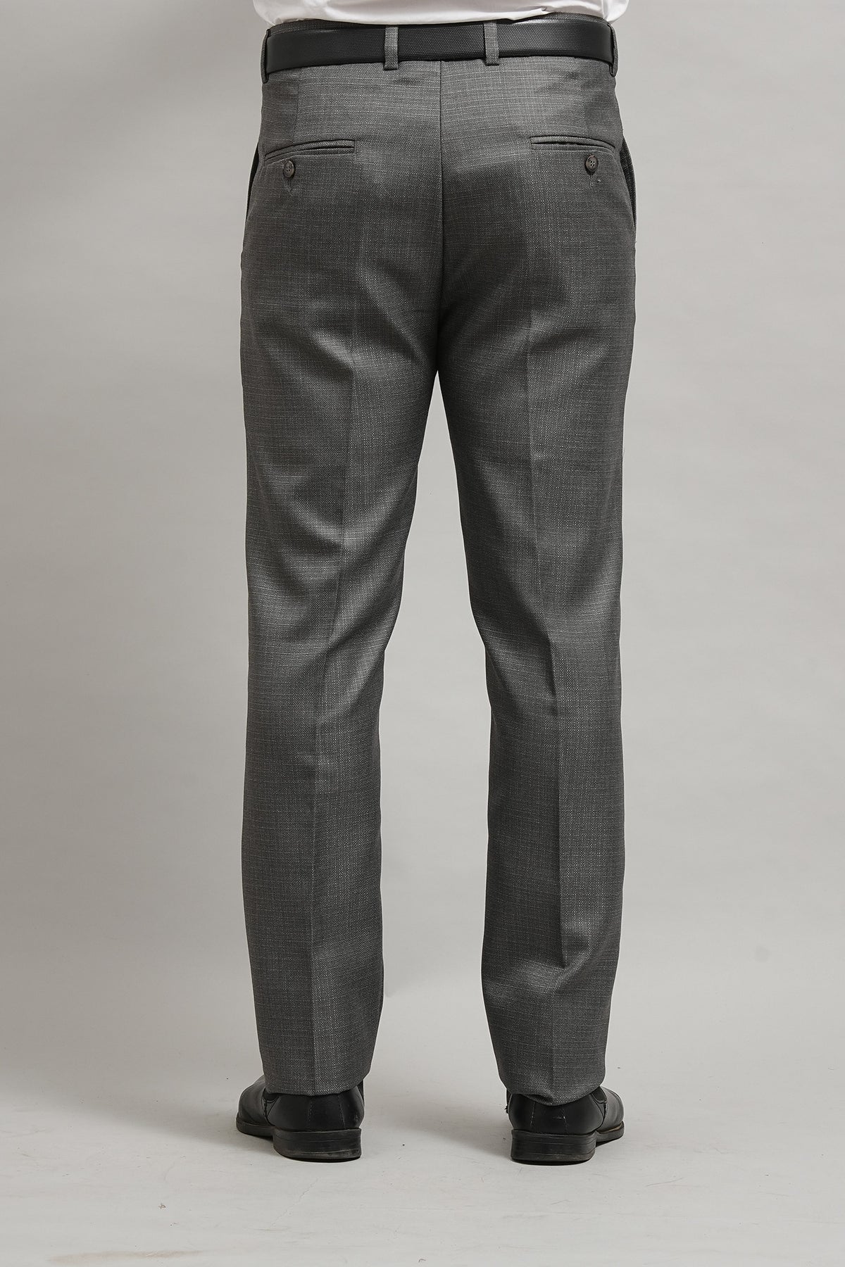 Bluebird Men's Charcoal Dark Grey Jute Trouser