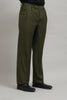 Premium Olive Green Pleated Trousers
