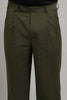 Premium Olive Green Pleated Trousers