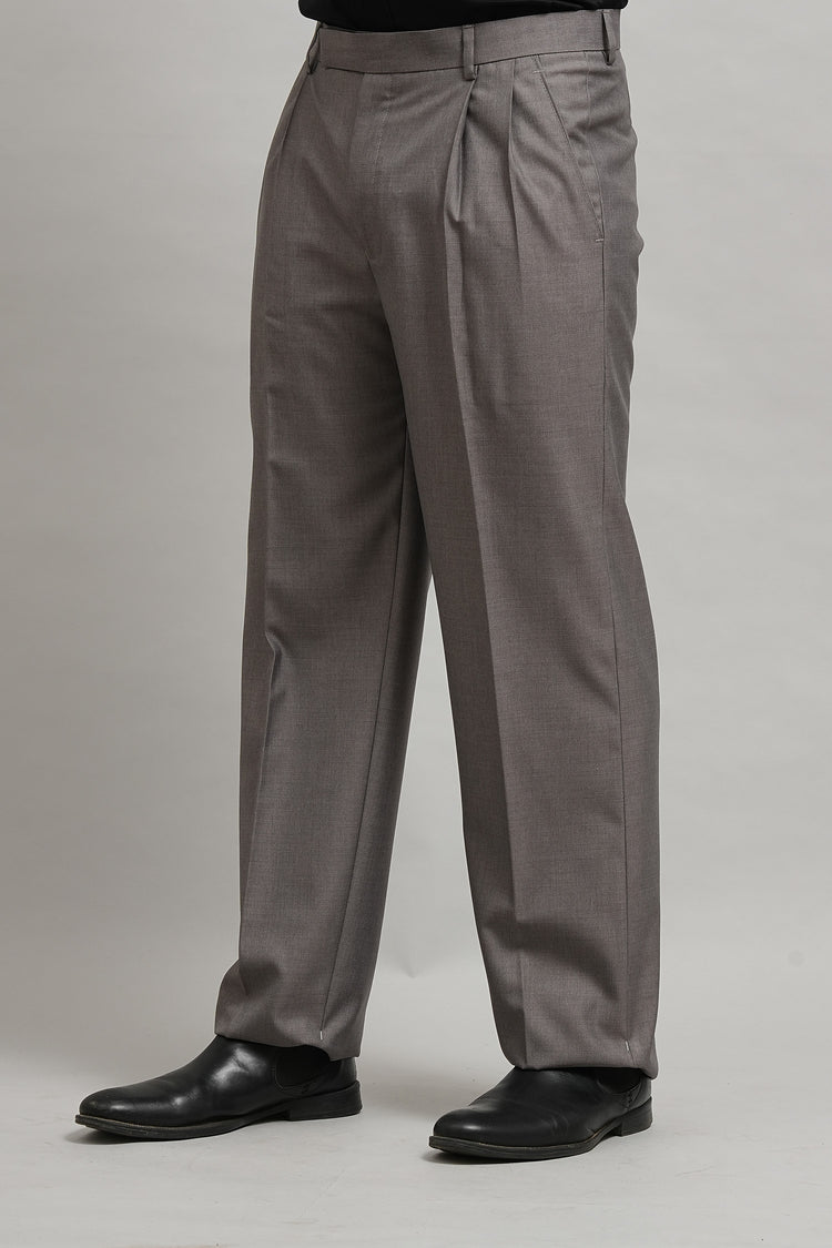 Ashstone Premium Grey Pleated Trouser