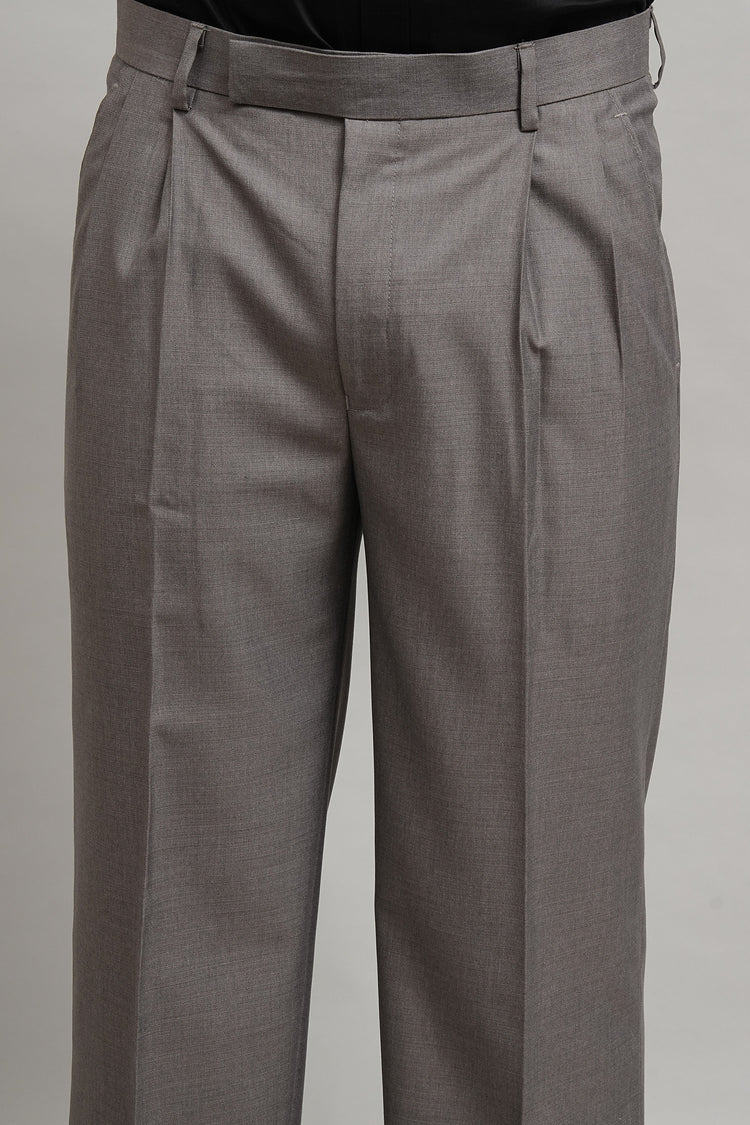 Ashstone Premium Grey Pleated Trouser