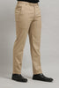 Bluebird Men's Beige Sand Lycra Trouser