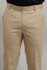 Bluebird Men's Beige Sand Lycra Trouser