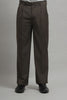 Mocha Brown Classic Pleated Formal Trouser