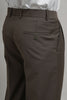 Mocha Brown Classic Pleated Formal Trouser