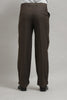 Mocha Brown Classic Pleated Formal Trouser