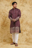 Maroon Elephant Embroidered Kurta Set – Wedding Heritage Edition