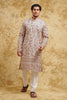 Cream Elephant Embroidered Kurta Set – Subtle Heritage Luxury