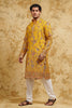 Marigold Meadow All-Over Multicolor Thread-Embroidered Kurta