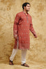 Rose All-Over Thread-Embroidered Kurta
