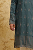 Teal Mist All-Over Thread-Embroidered Kurta