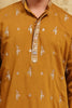Olive Dusk All-Over Thread-Embroidered Kurta