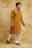 Olive Dusk All-Over Thread-Embroidered Kurta