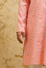Blush Rose Vine-Embroidered Kurta