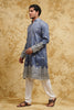 Blue Ombre Embroidered Kurta Set