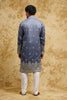 Blue Ombre Embroidered Kurta Set