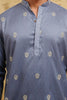 Blue Ombre Embroidered Kurta Set