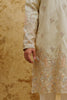 Cream Pastel Resham Embroidered Kurta Set