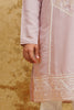 Blush Pink Ornate Thread-Embroidered Kurta