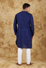 Bluesaanchi Mirror Magic Blue Men's Kurta Set