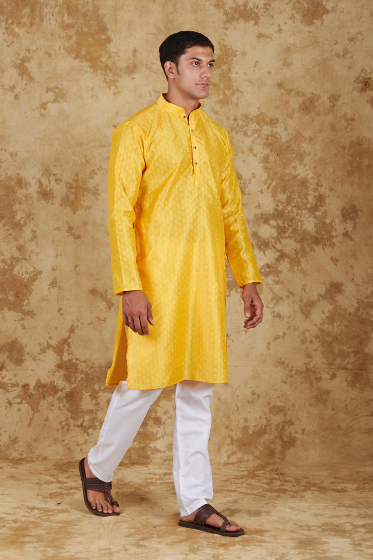 Bluesaanchi Banarsi Silk Mango  Kurta Set