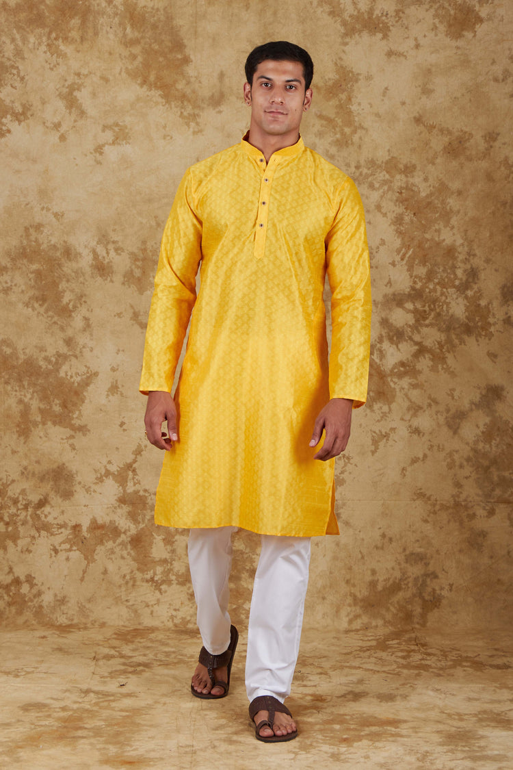 Bluesaanchi Banarsi Silk Mango  Kurta Set