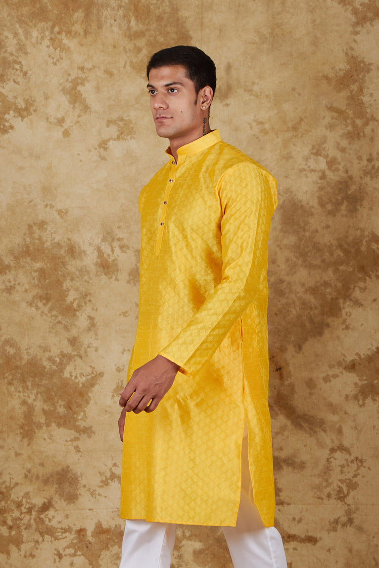 Bluesaanchi Banarsi Silk Mango  Kurta Set