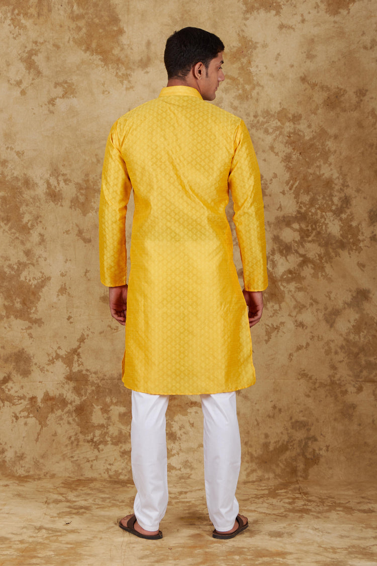 Bluesaanchi Banarsi Silk Mango  Kurta Set