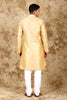 Bluesaanchi Banarsi Silk Cream  Kurta Set