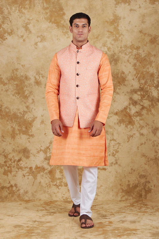 Bluesaanchi Orange Waistcoat set