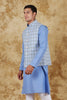 Bluesaanchi Sky Blue Waistcoat set