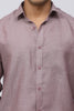 Bluebird Men's 100% Purple Linen Shirt